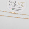 Cadena Oro Laminado 3x1 45cm