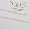 Cadena Oro Laminado bolitas 45cm