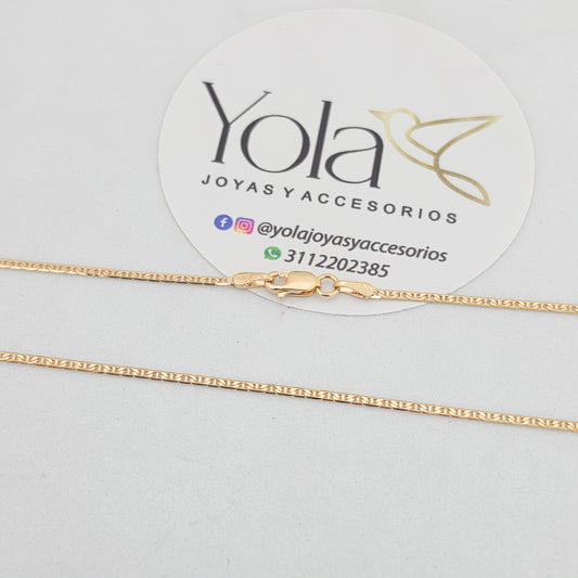 Cadena Oro Laminado Escalera 45cm