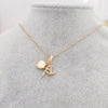 collar tres gracias oro laminado