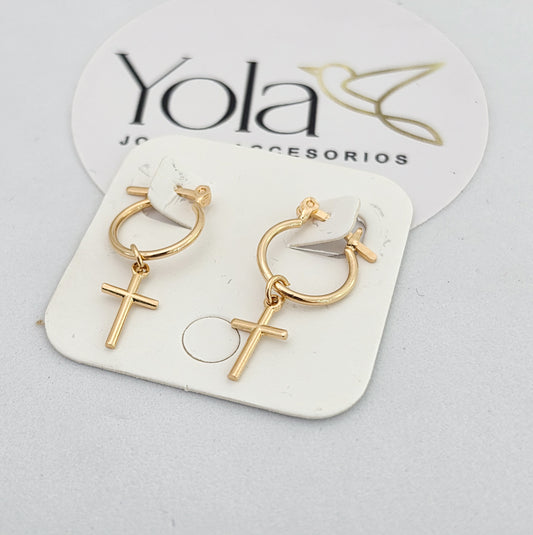 Candongas oro laminado