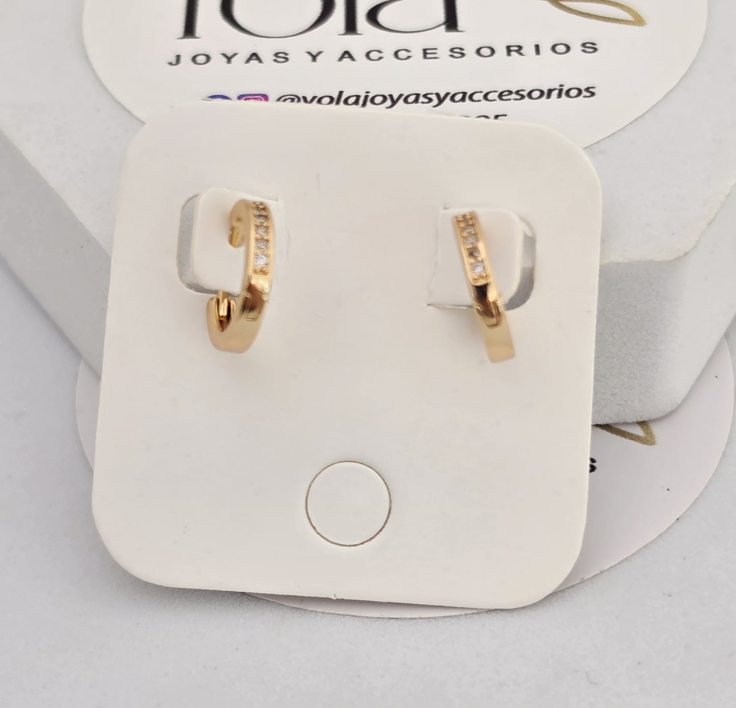Candongas oro laminado 1 cm