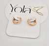 Candongas oro laminado 1 cm