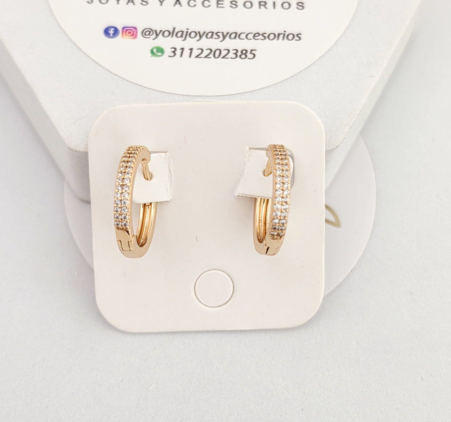 Candongas oro laminado 1.5 cm
