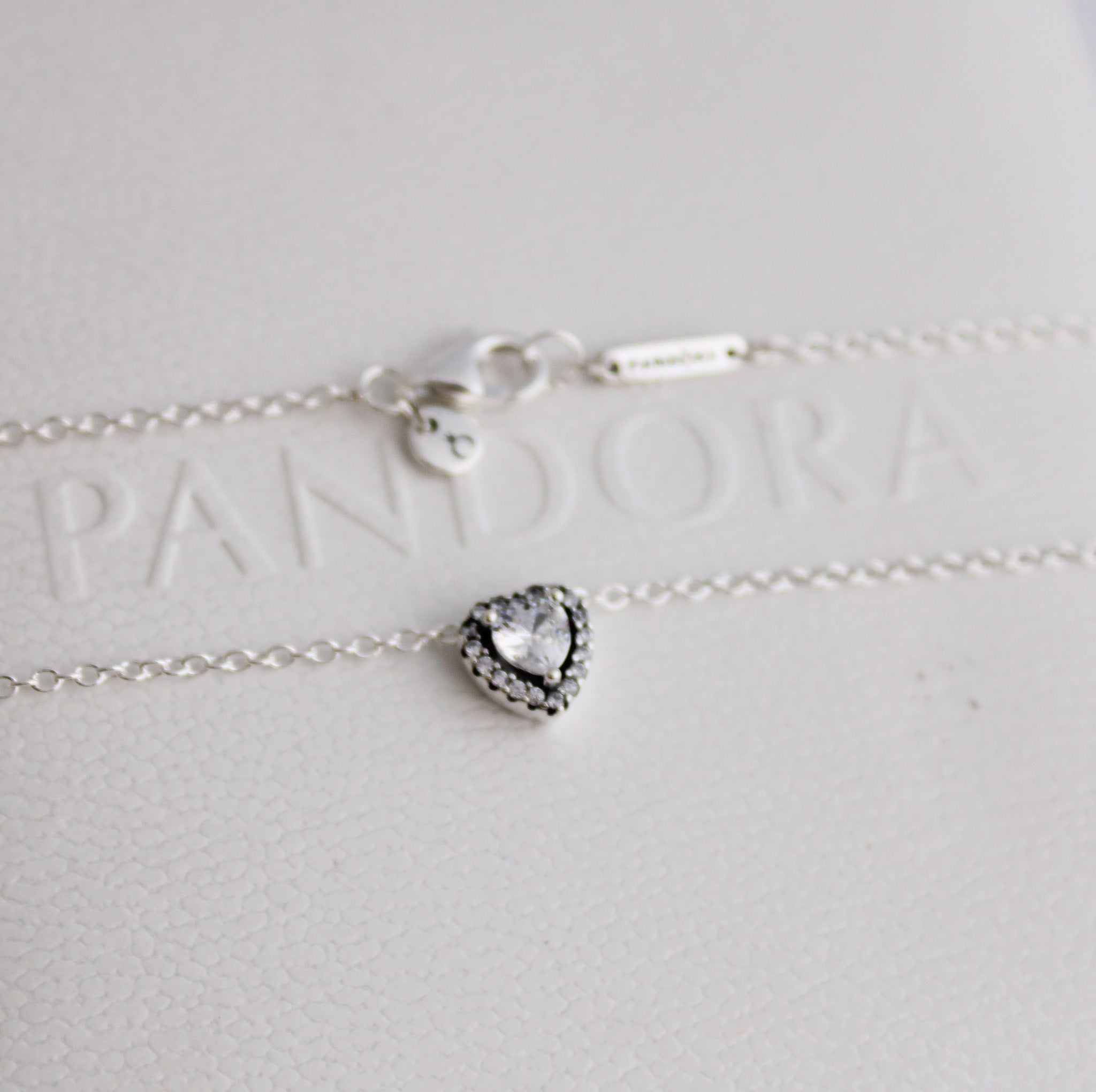 Collar Corazón Cristal Blanco