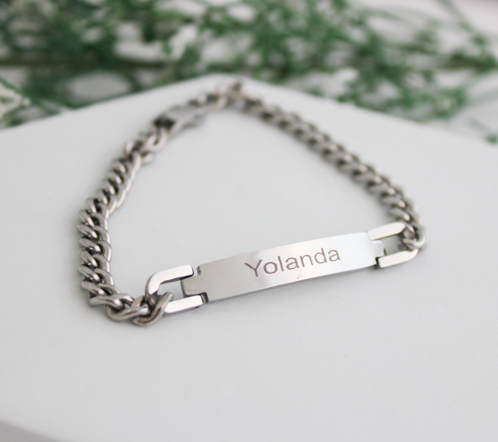 Pulsera  acero personalizado