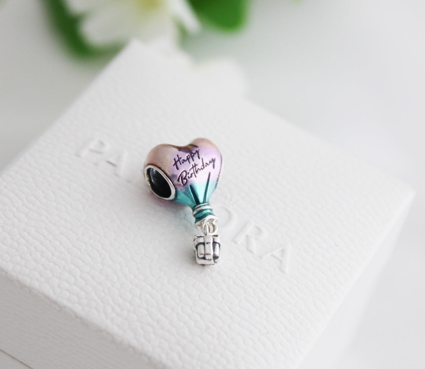 Charm Globo Corazón de Cumpleaños