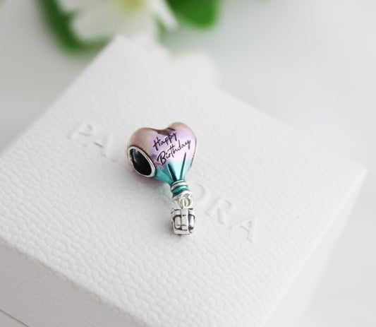 Charm Globo Corazón de Cumpleaños