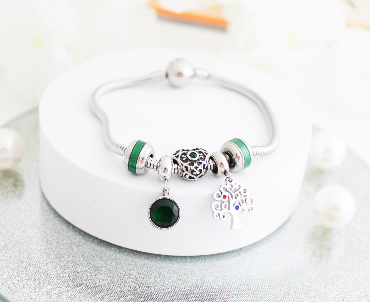 Pulsera Árbol Verde