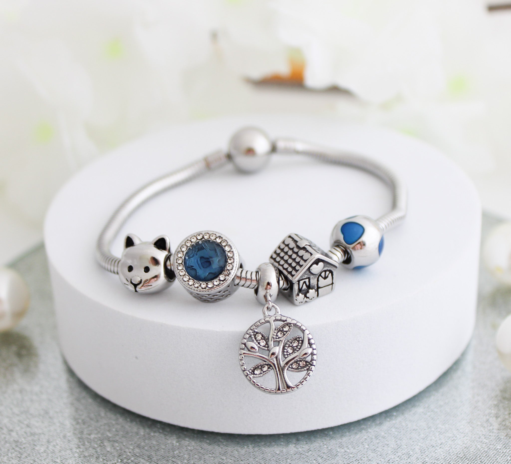 Pulsera Árbol y gato