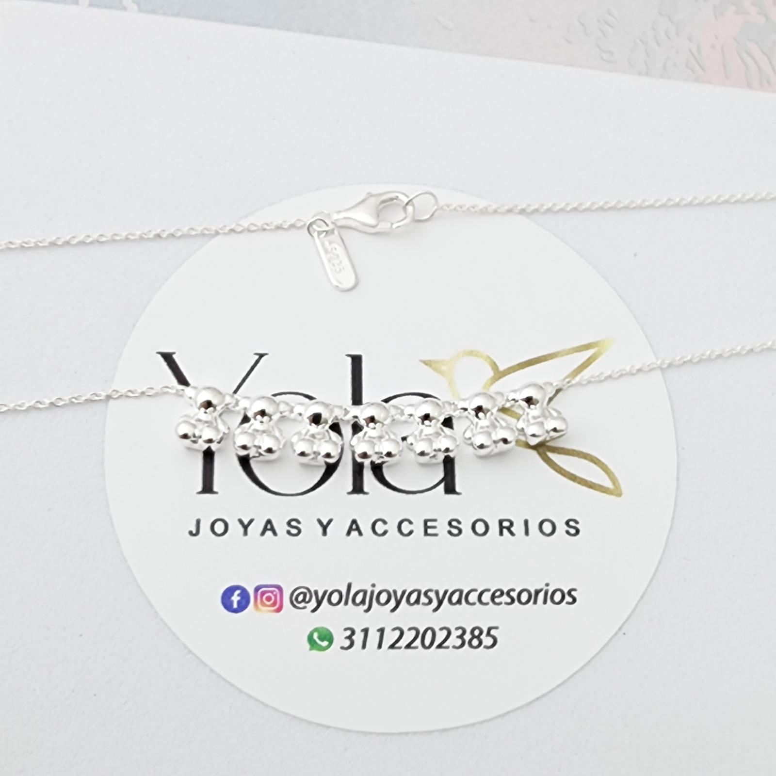Collar Osos Plata
