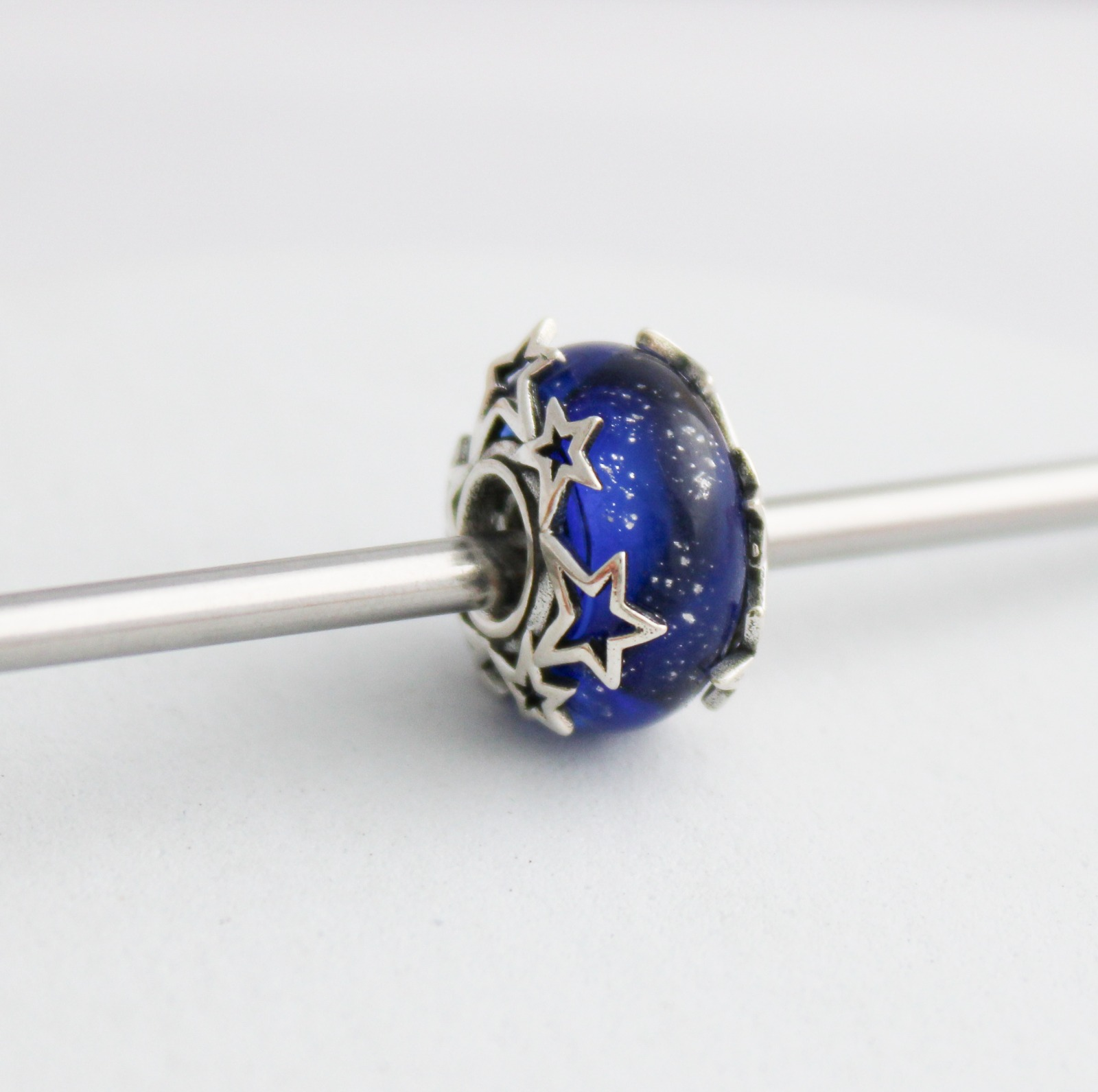 Charm Murano Azul Estrellado