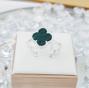 Anillo Trébol Verde