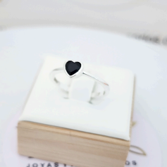 Anillo Corazón Negro