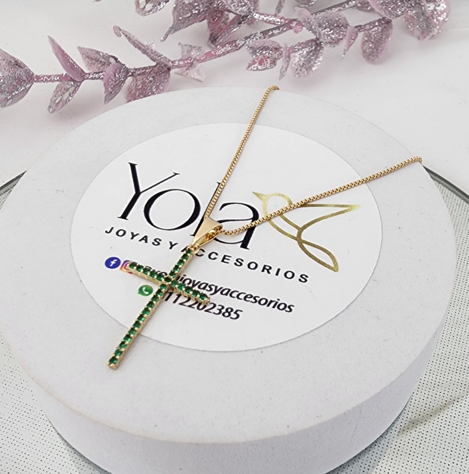 Collar Oro Laminado Cruz