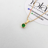 Collar Oro laminado  Verde
