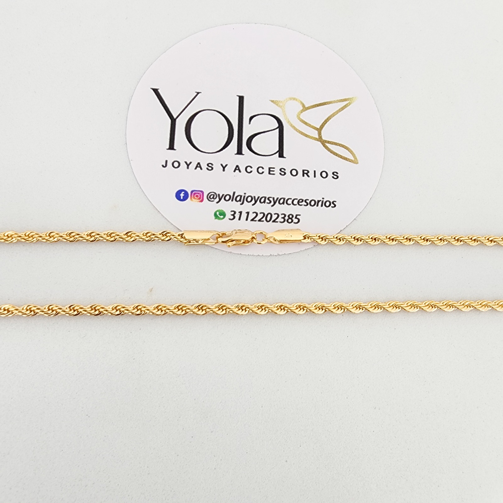 Cadena Oro Laminado Cordón