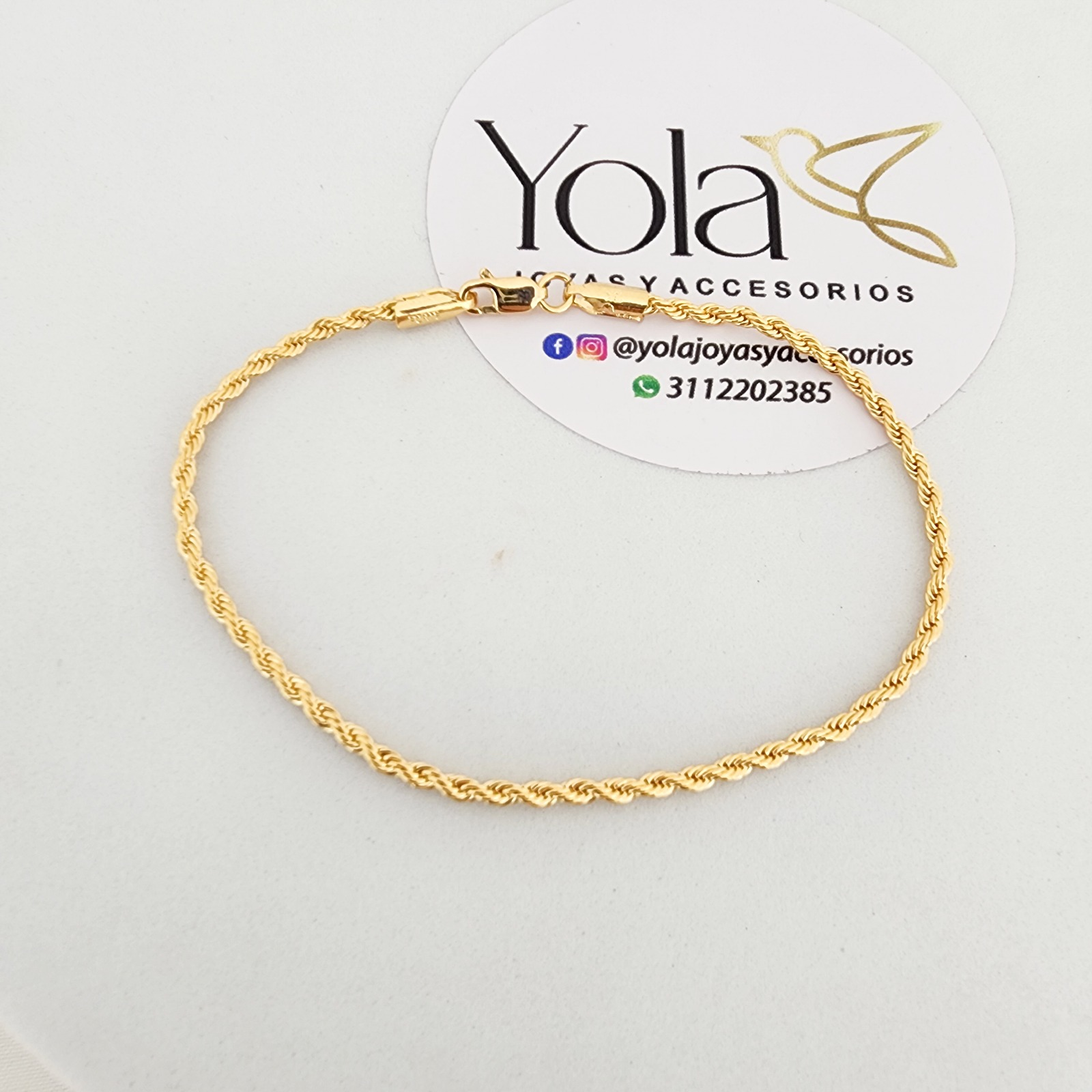 Collar Oro Laminado Cordón