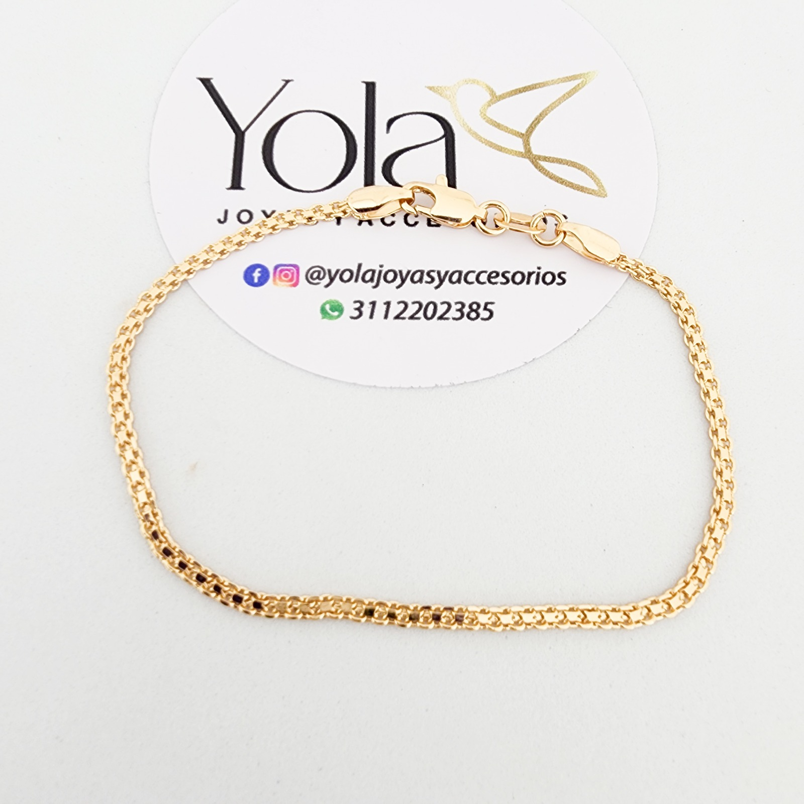 Collar Oro Laminado Tejido Chino