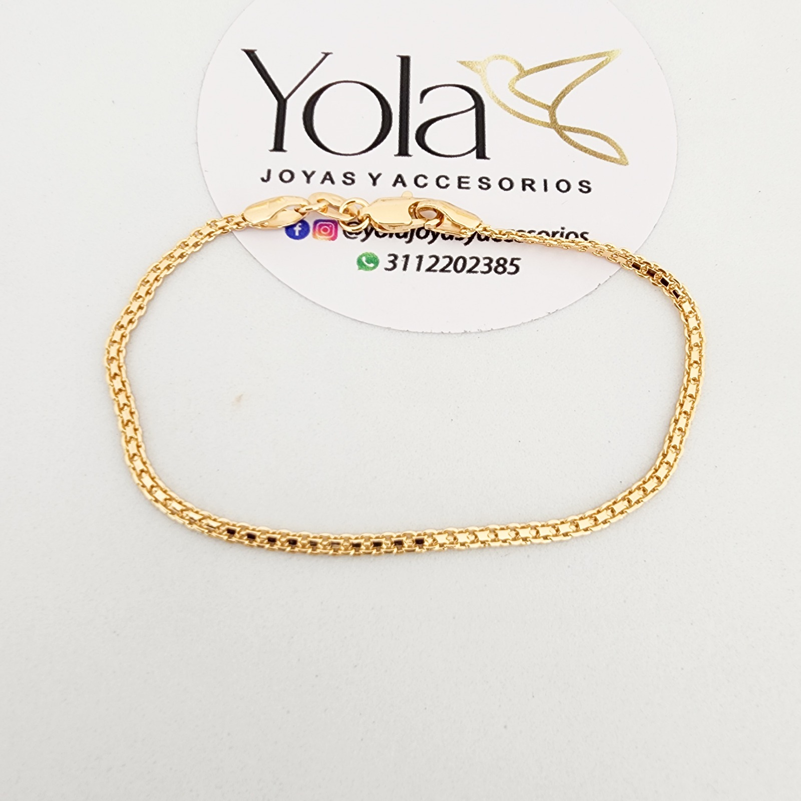 Collar Oro Laminado Tejido Chino