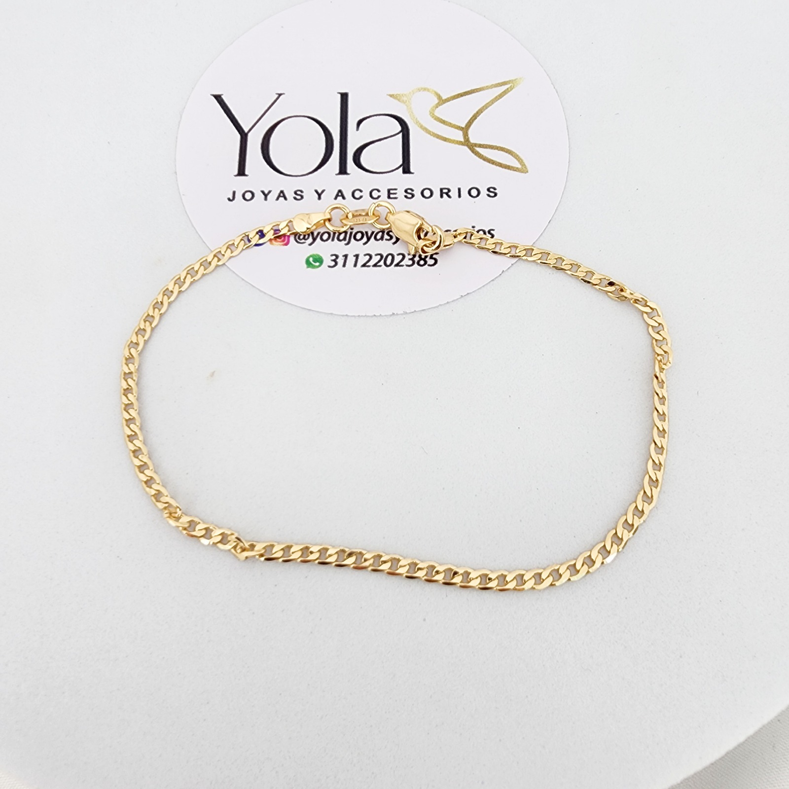 Collar Oro Laminado Tejido Cubano