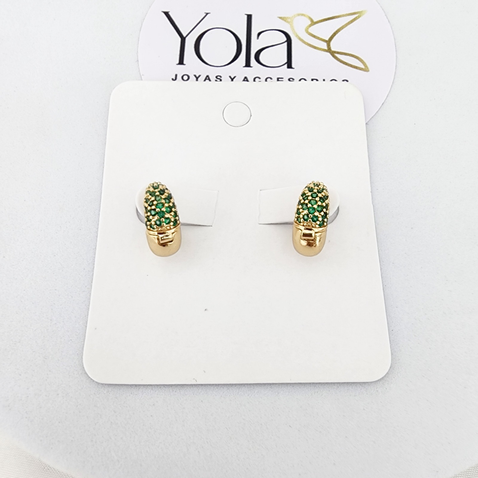 Candonga Oro Laminado Gruesa Verde