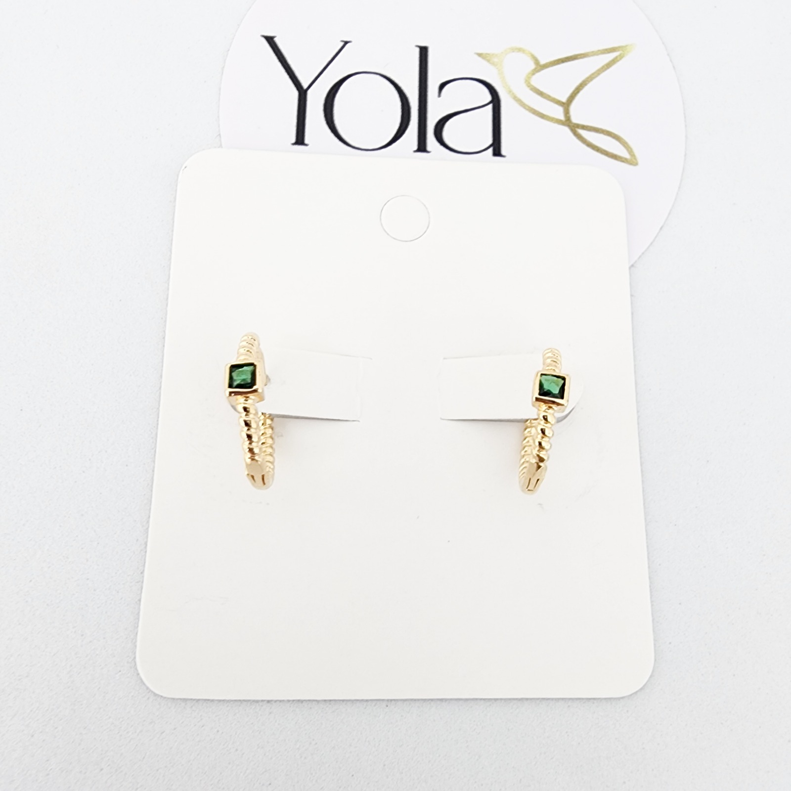 Candonga Oro Laminado Cristal Verde