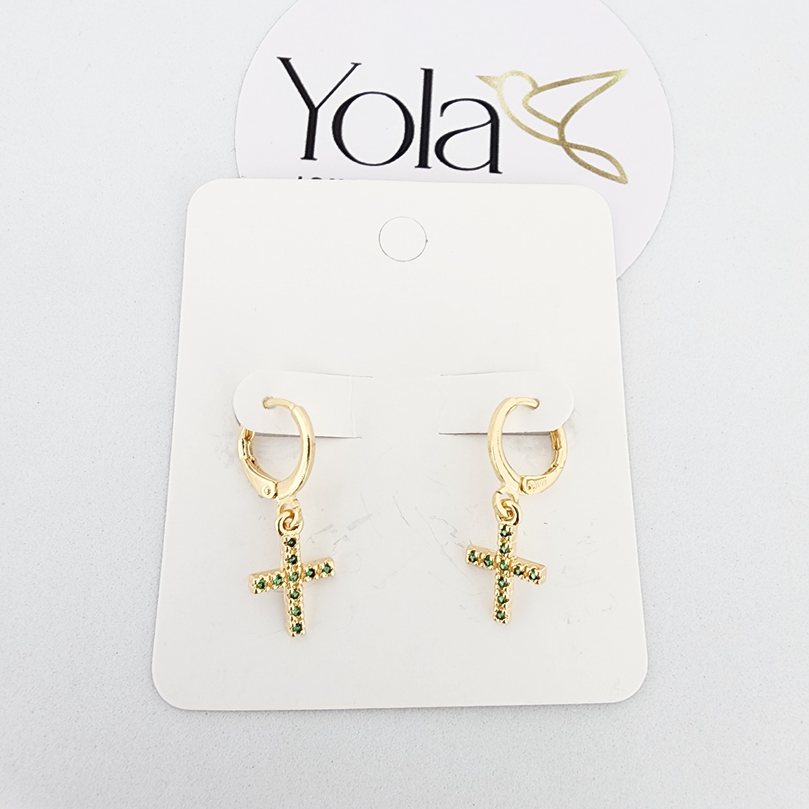 Candonga Oro Laminado Cruz Verde