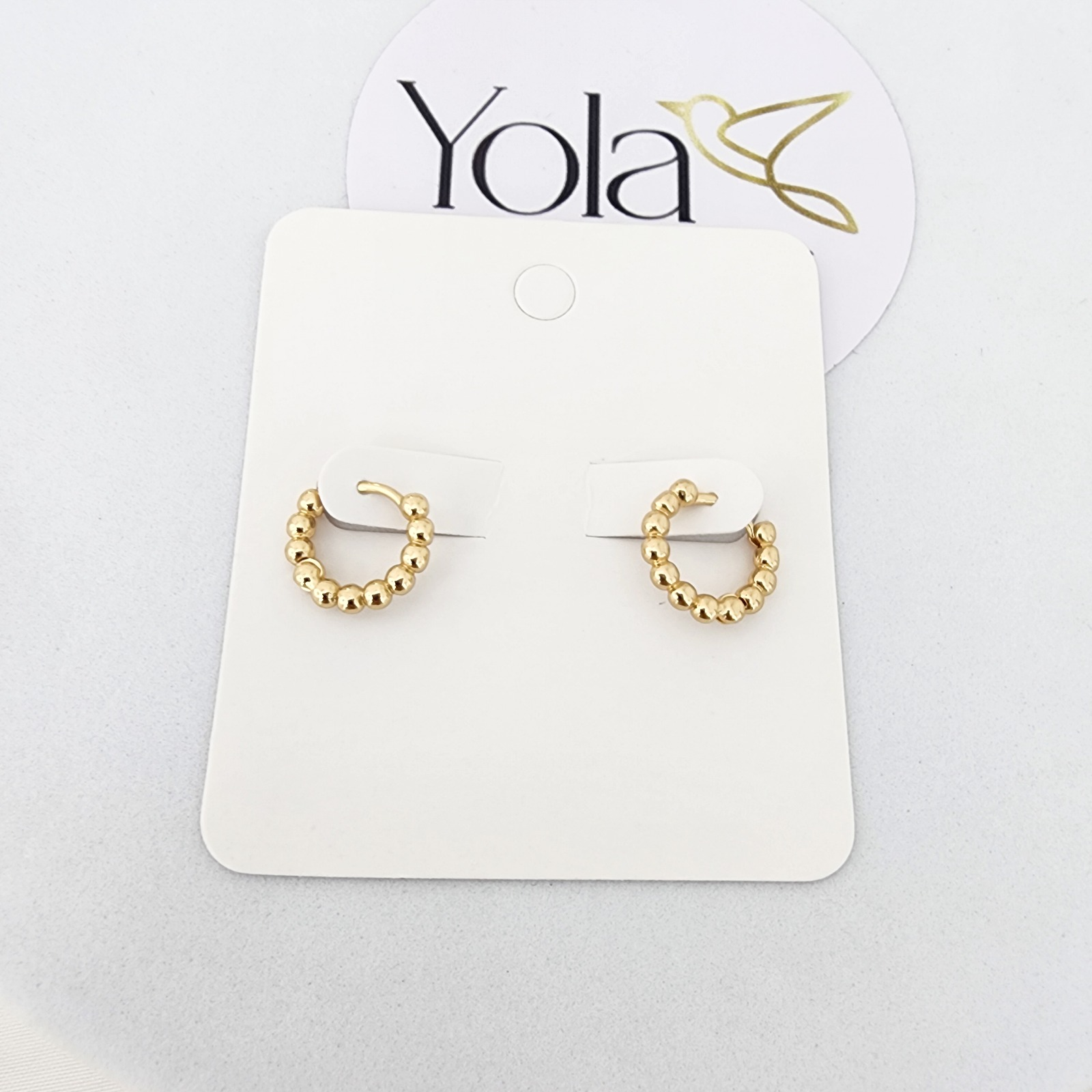 Candonga Oro Laminado Bolas Pequeña