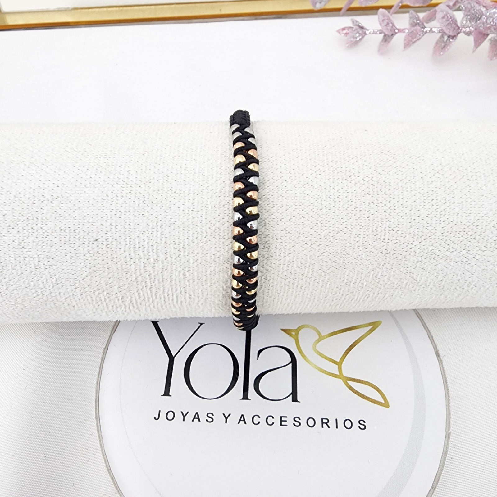 Pulsera Tejida Balines