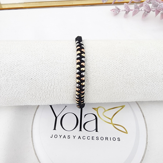 Pulsera Tejida Balines