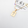Collar Oro Laminado Cruz
