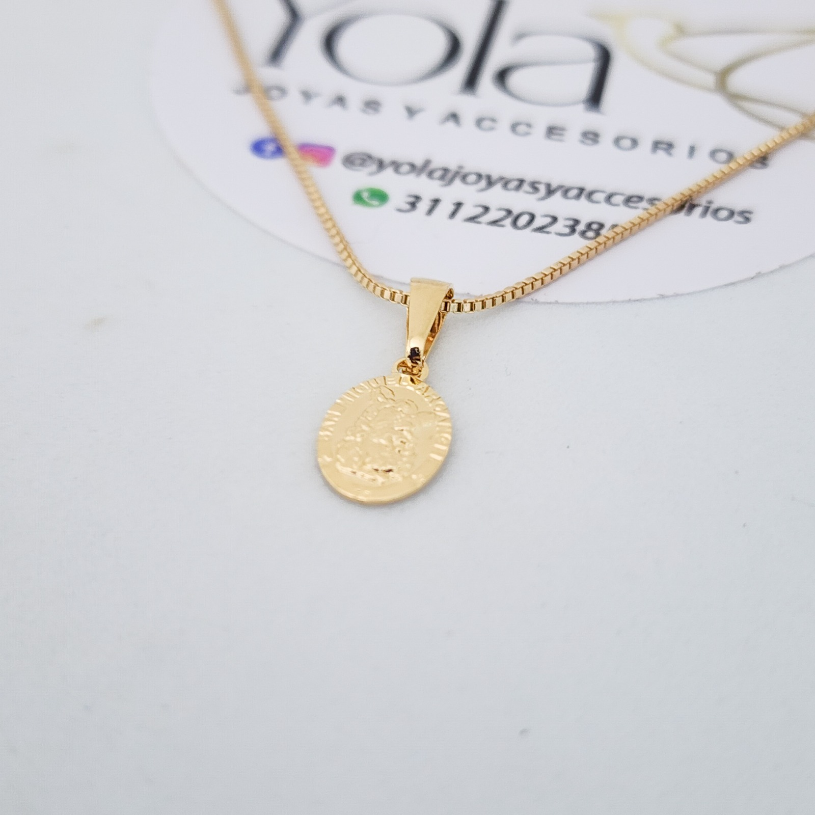 Collar Oro Laminado San Miguel