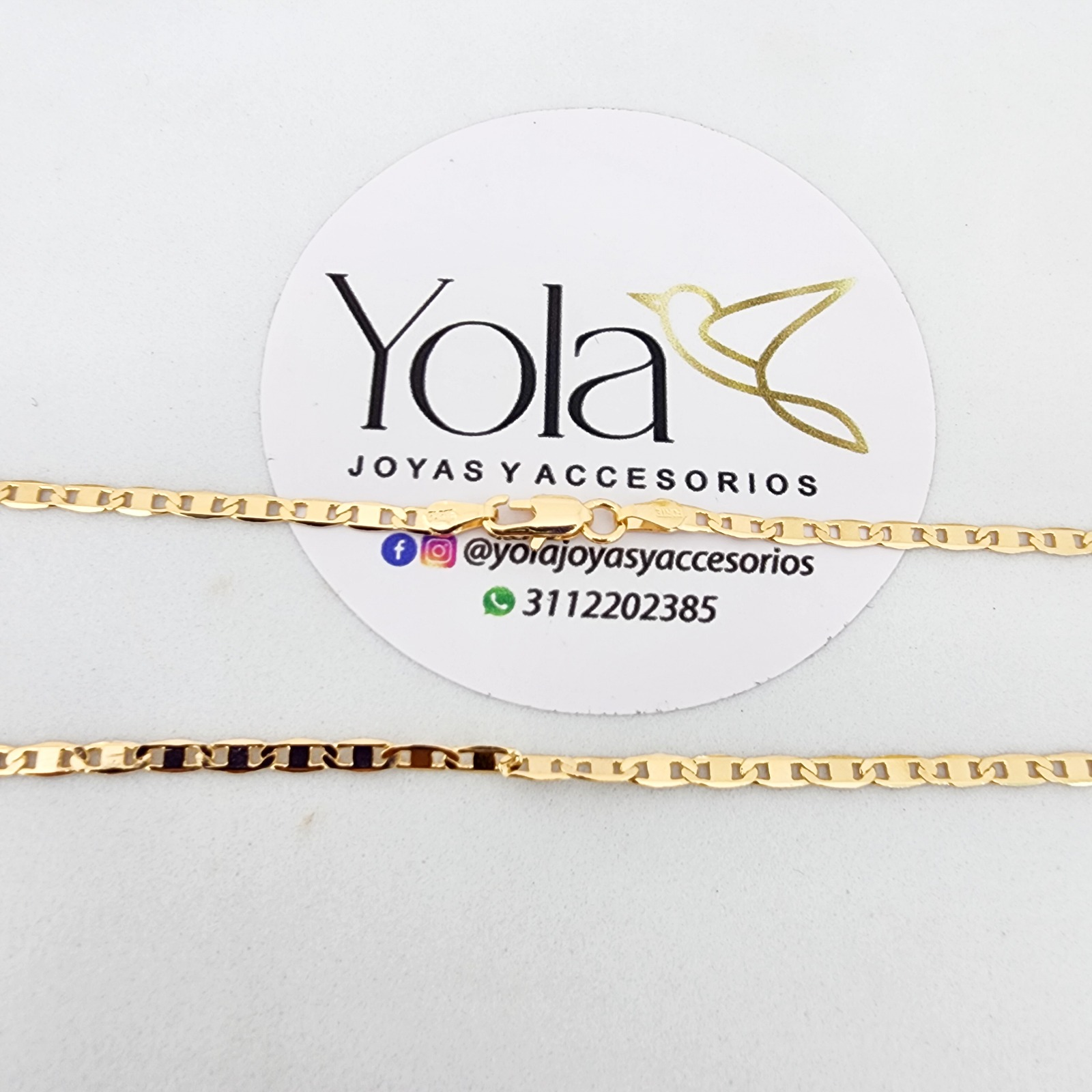 Cadena Oro Laminado Escalera