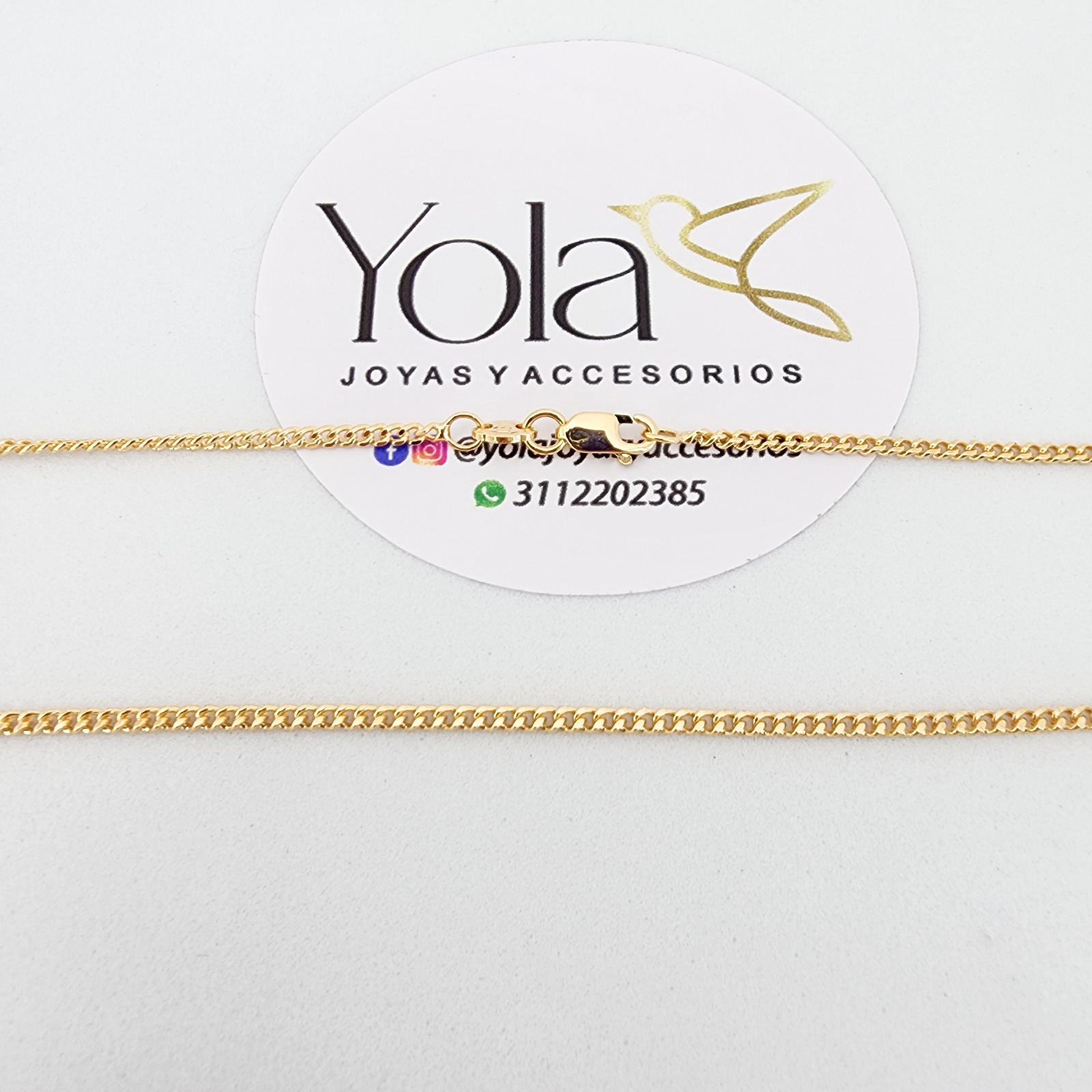 Cadena Oro Laminado Cubana