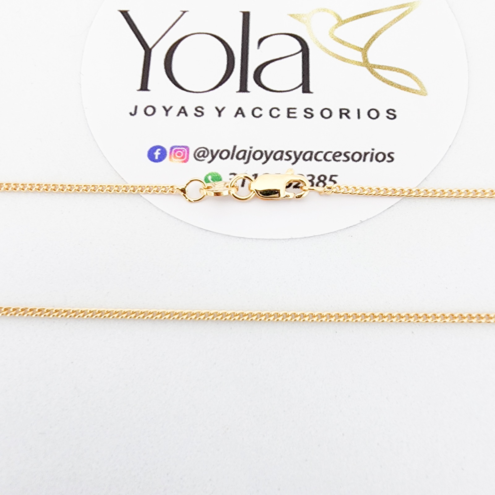 Cadena Oro Laminado Cubana