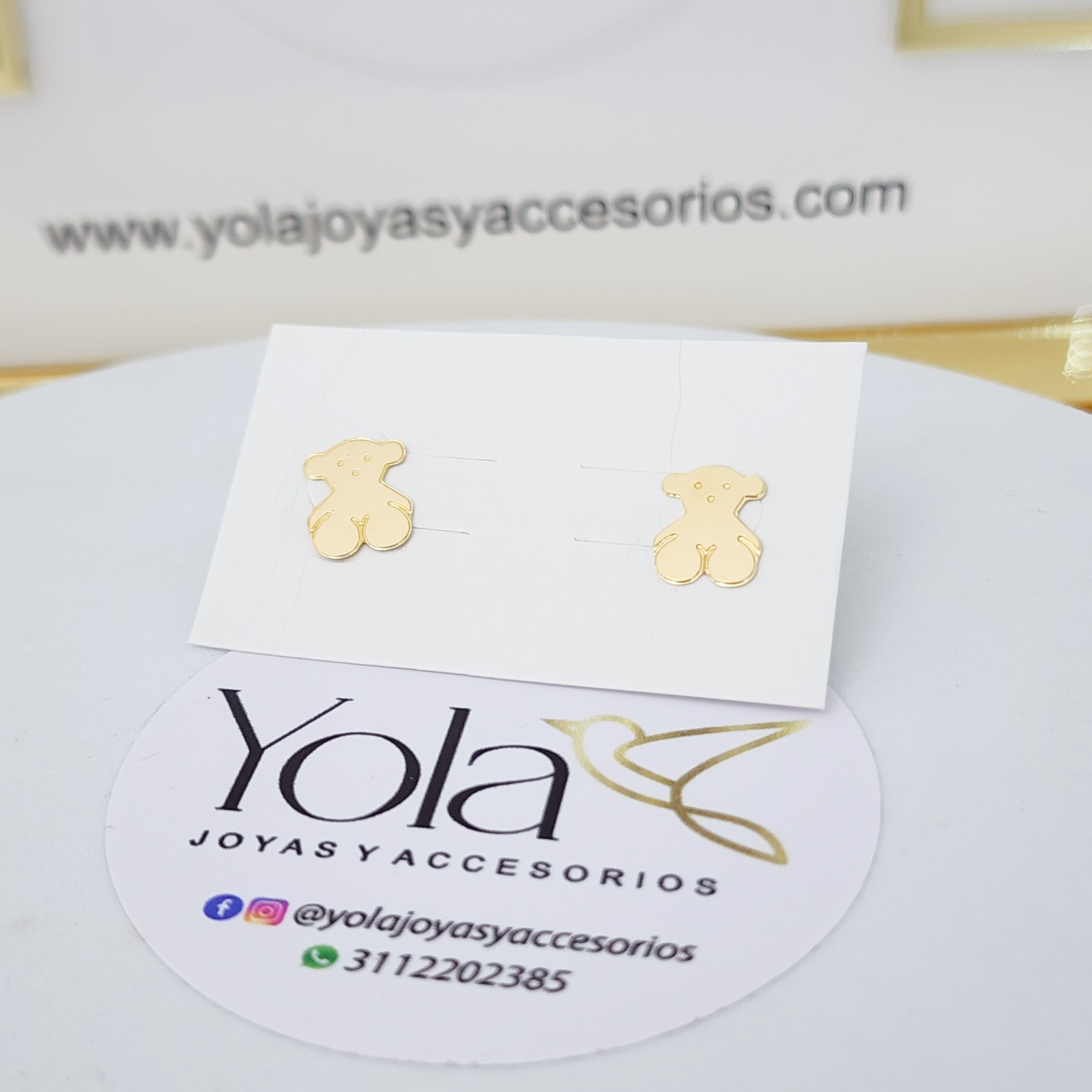 Topos Oro Laminado Oso