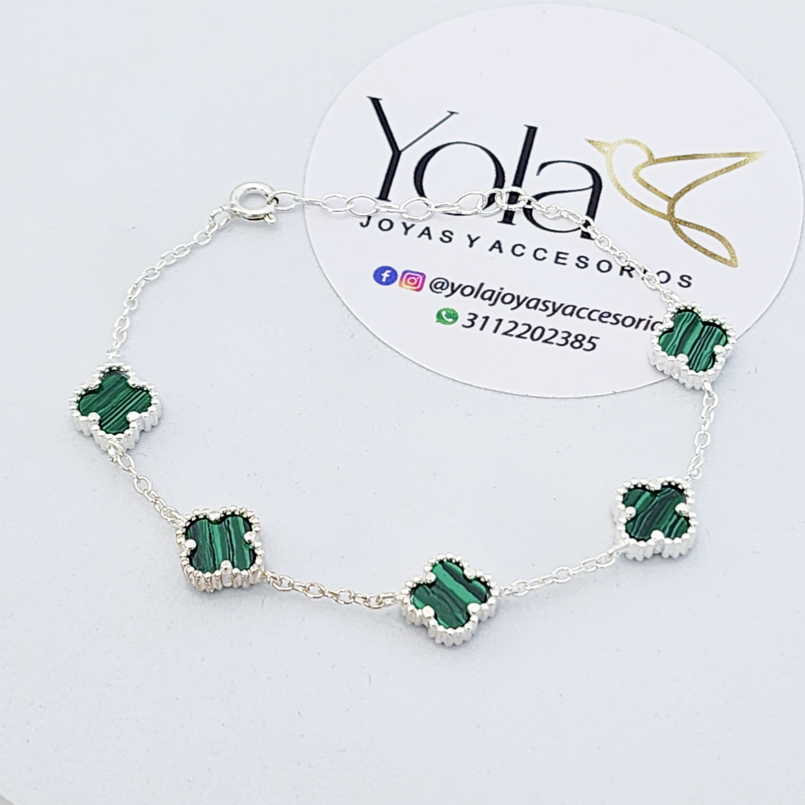 Pulsera Trébol Verde
